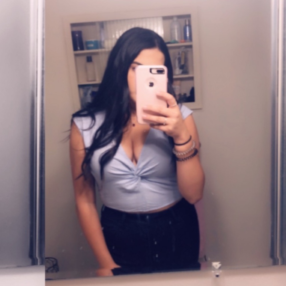 Women's Light Blue Top Dynamite